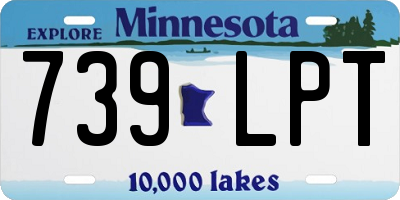 MN license plate 739LPT