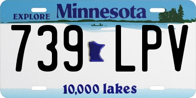 MN license plate 739LPV