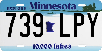 MN license plate 739LPY