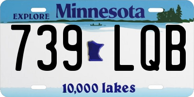 MN license plate 739LQB