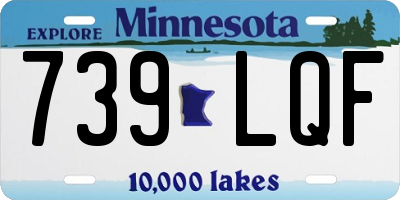 MN license plate 739LQF