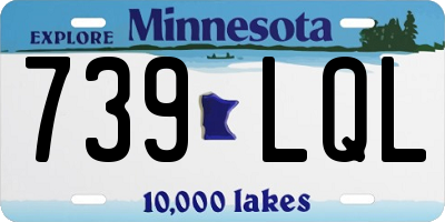 MN license plate 739LQL