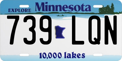 MN license plate 739LQN