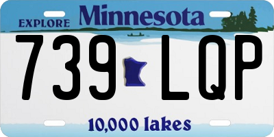MN license plate 739LQP