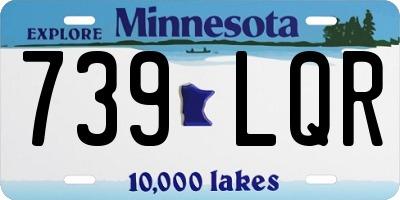 MN license plate 739LQR