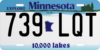 MN license plate 739LQT