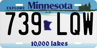 MN license plate 739LQW
