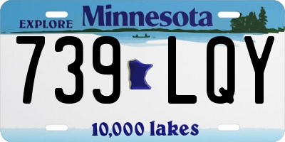 MN license plate 739LQY