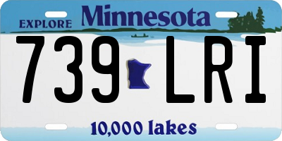 MN license plate 739LRI