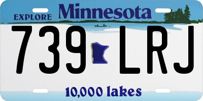 MN license plate 739LRJ