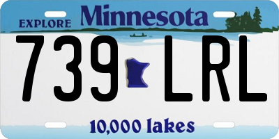 MN license plate 739LRL