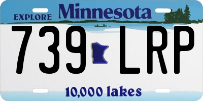 MN license plate 739LRP