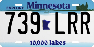 MN license plate 739LRR