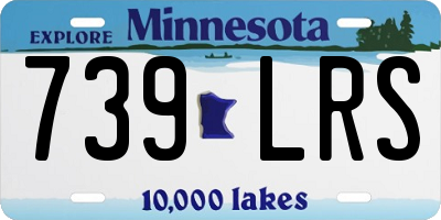 MN license plate 739LRS