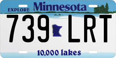 MN license plate 739LRT