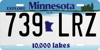 MN license plate 739LRZ