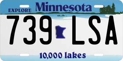MN license plate 739LSA