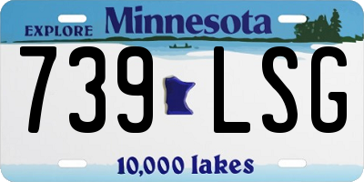 MN license plate 739LSG