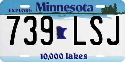 MN license plate 739LSJ