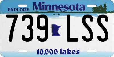 MN license plate 739LSS
