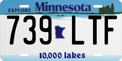 MN license plate 739LTF