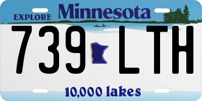 MN license plate 739LTH