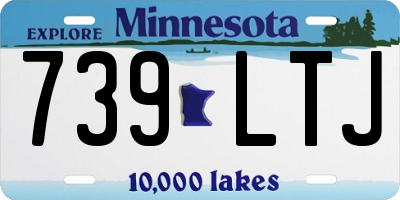 MN license plate 739LTJ