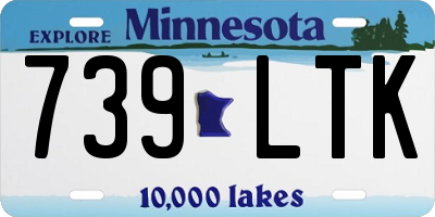 MN license plate 739LTK