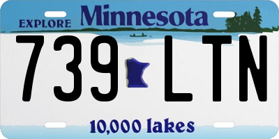 MN license plate 739LTN