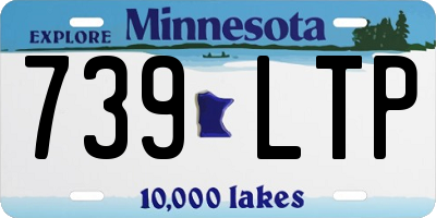 MN license plate 739LTP