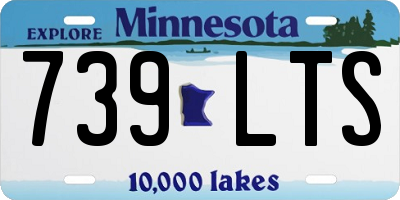 MN license plate 739LTS