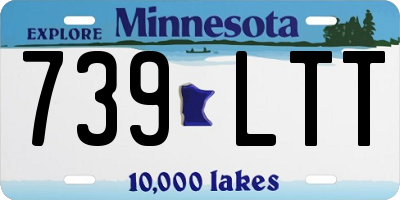 MN license plate 739LTT
