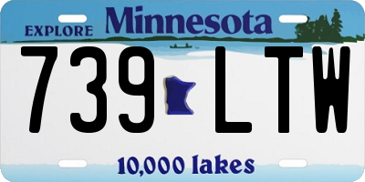 MN license plate 739LTW