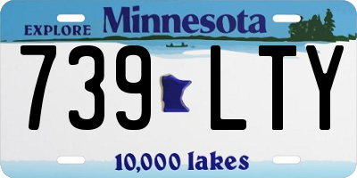 MN license plate 739LTY