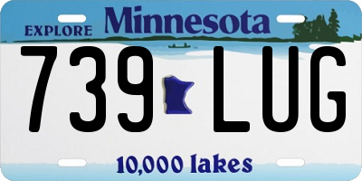 MN license plate 739LUG