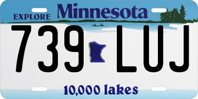 MN license plate 739LUJ