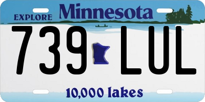 MN license plate 739LUL