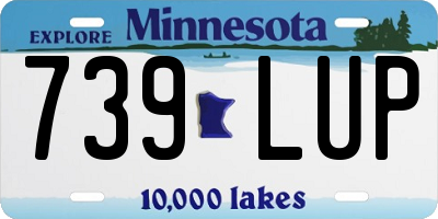 MN license plate 739LUP