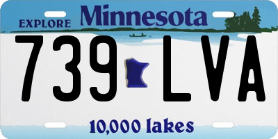 MN license plate 739LVA