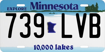 MN license plate 739LVB