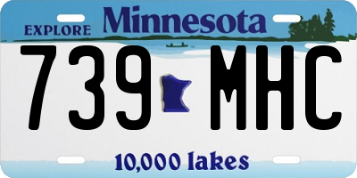MN license plate 739MHC