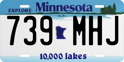 MN license plate 739MHJ
