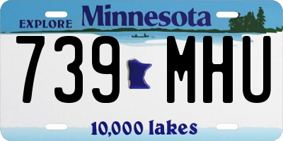 MN license plate 739MHU