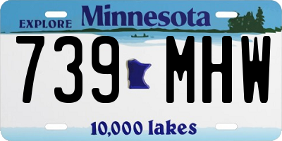 MN license plate 739MHW