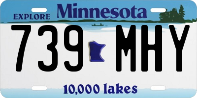 MN license plate 739MHY