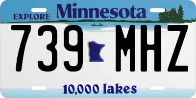 MN license plate 739MHZ