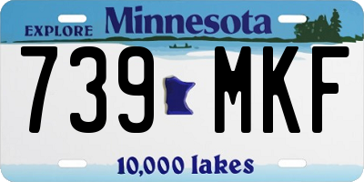 MN license plate 739MKF