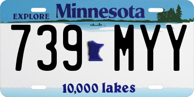 MN license plate 739MYY