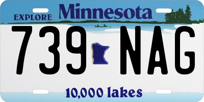 MN license plate 739NAG