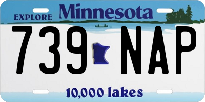 MN license plate 739NAP